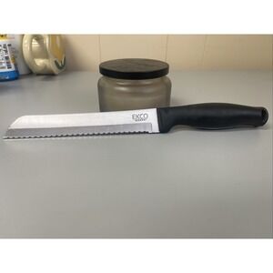 Ekco Flint Bread Knife Serrated 7" Blade Soft Grip Handle